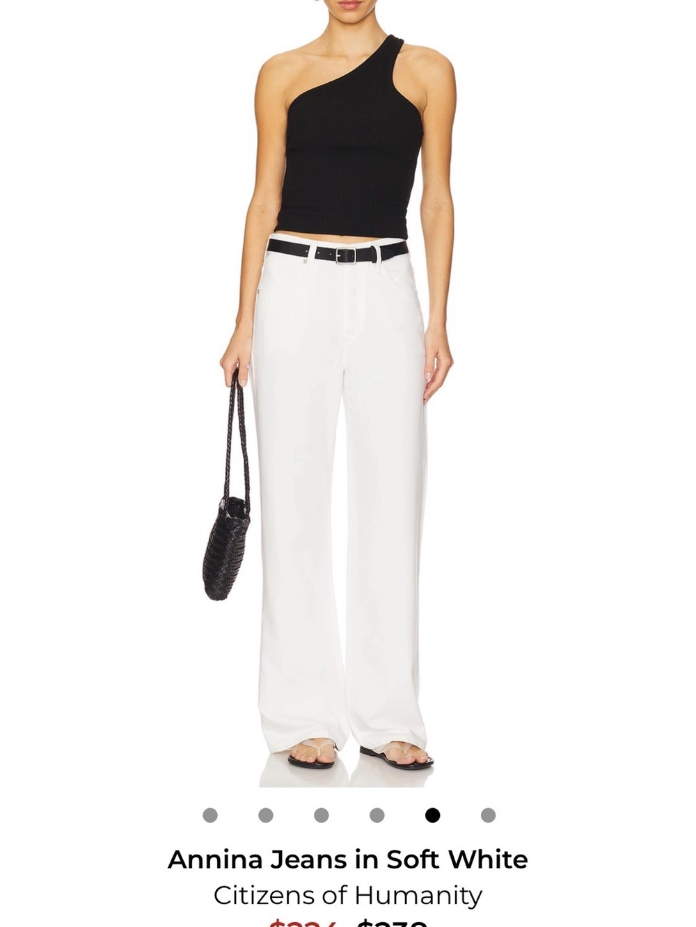 Citizens of Humanity Annina White High-Rise Straight Jeans